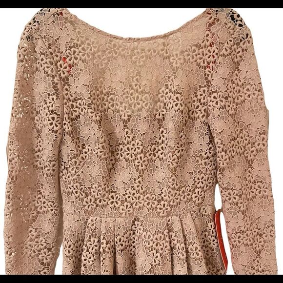 Monique Lhuillier Lace Mini Dress Blush Pink 2 NWT - Picture 5 of 7